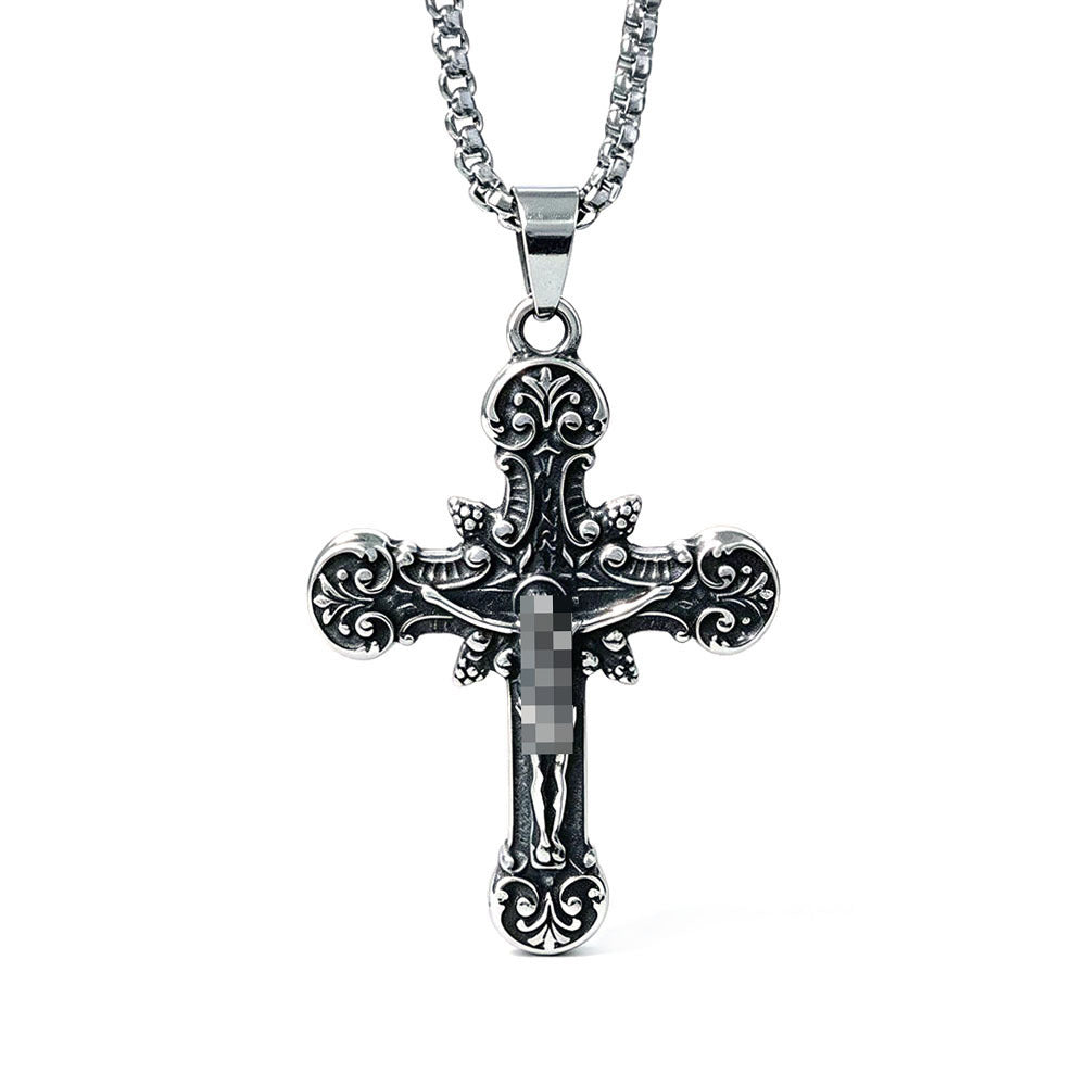 Vintage Style Geometric Pendant For Men, Made Of Durable 304 Stainless Steel