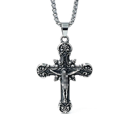 Vintage Style Geometric Pendant For Men, Made Of Durable 304 Stainless Steel