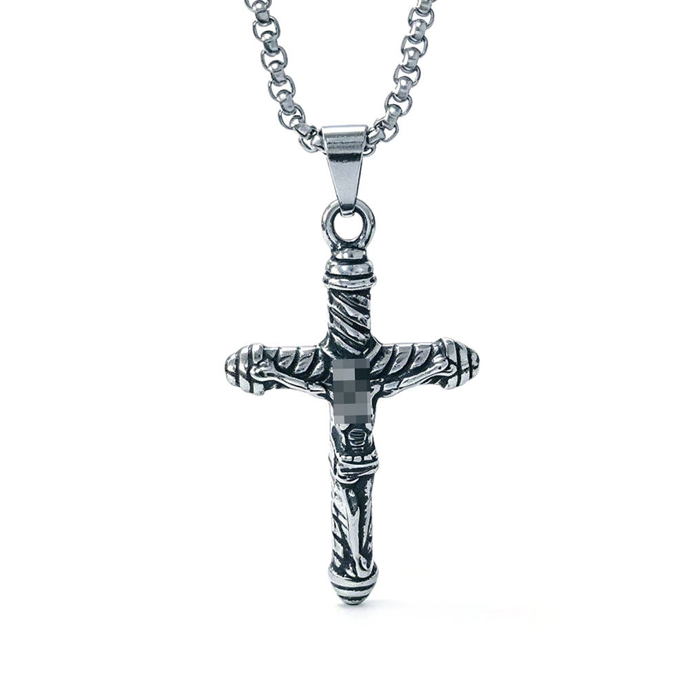 Vintage Style Geometric Pendant For Men, Made Of Durable 304 Stainless Steel