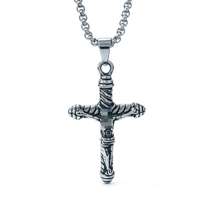 Vintage Style Geometric Pendant For Men, Made Of Durable 304 Stainless Steel