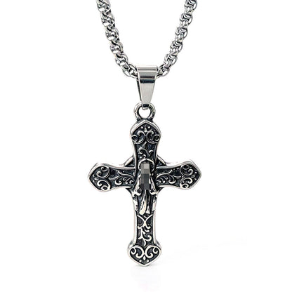 Vintage Style Geometric Pendant For Men, Made Of Durable 304 Stainless Steel