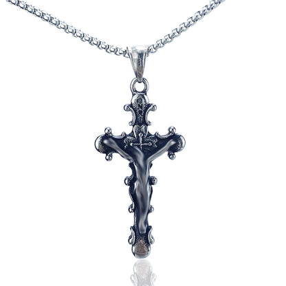 Vintage Style Geometric Pendant For Men, Made Of Durable 304 Stainless Steel
