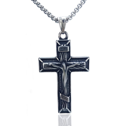 Vintage Style Geometric Pendant For Men, Made Of Durable 304 Stainless Steel