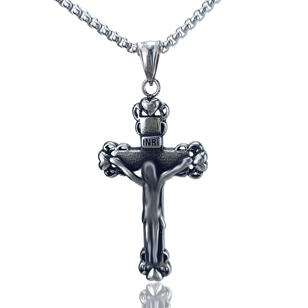 Vintage Style Geometric Pendant For Men, Made Of Durable 304 Stainless Steel