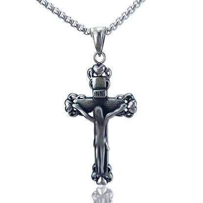 Vintage Style Geometric Pendant For Men, Made Of Durable 304 Stainless Steel