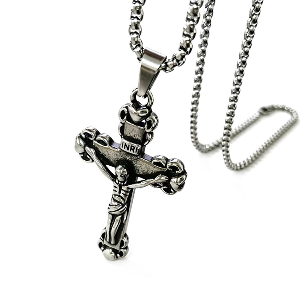 Vintage Style Geometric Pendant For Men, Made Of Durable 304 Stainless Steel
