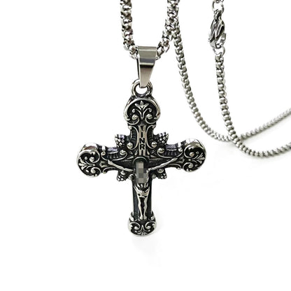 Vintage Style Geometric Pendant For Men, Made Of Durable 304 Stainless Steel