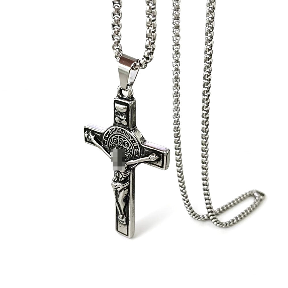Vintage Style Geometric Pendant For Men, Made Of Durable 304 Stainless Steel