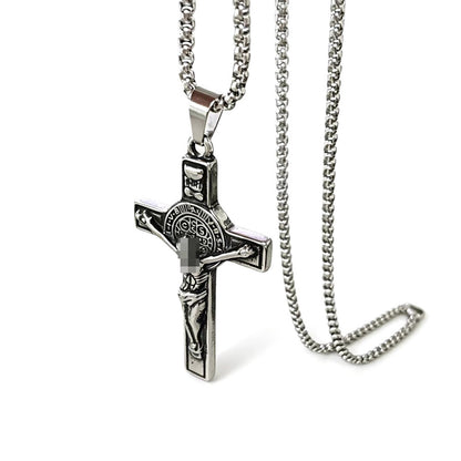 Vintage Style Geometric Pendant For Men, Made Of Durable 304 Stainless Steel