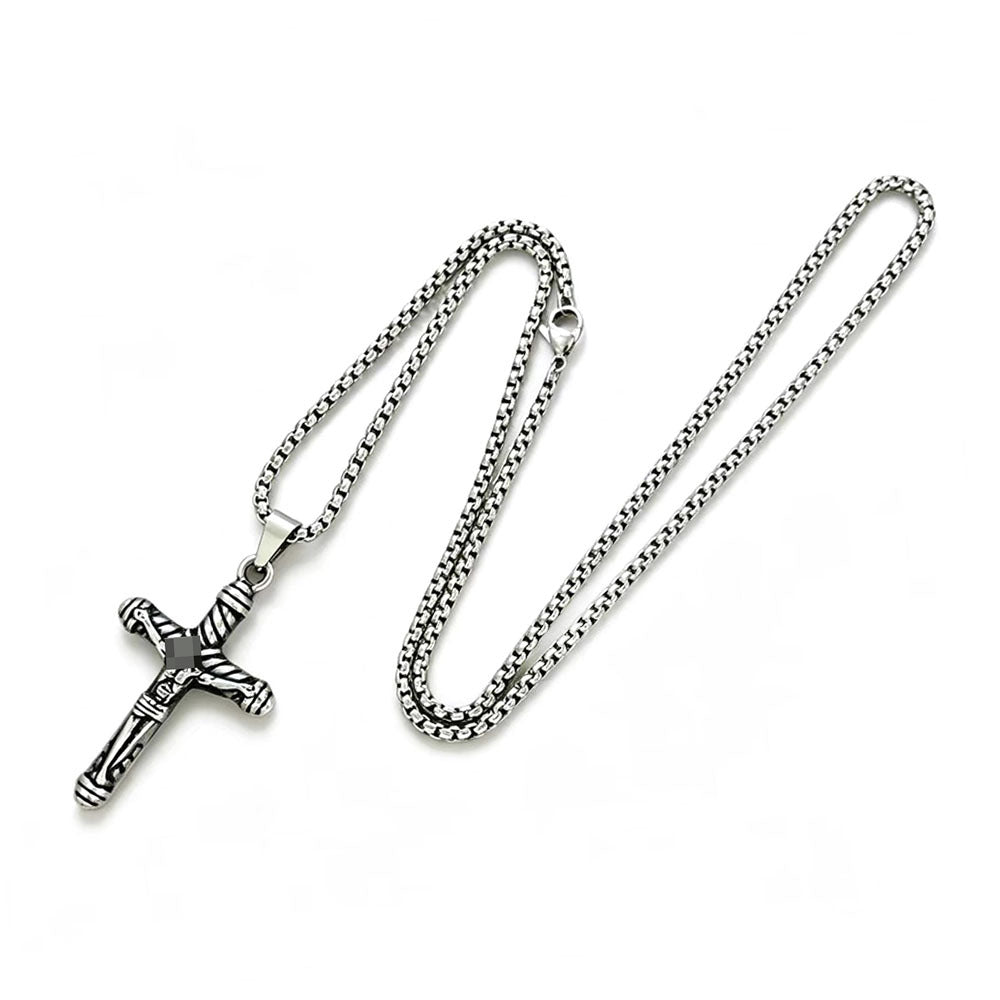 Vintage Style Geometric Pendant For Men, Made Of Durable 304 Stainless Steel