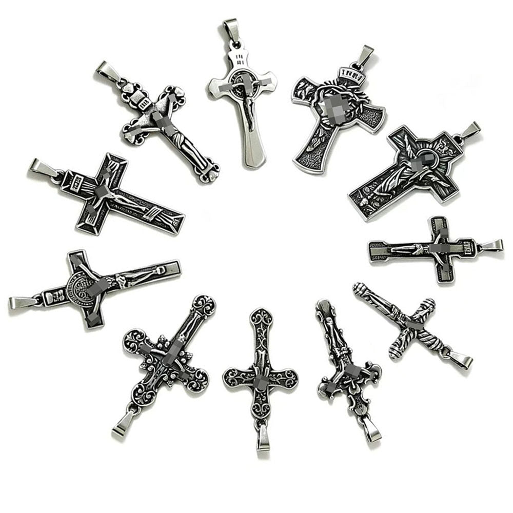 Vintage Style Geometric Pendant For Men, Made Of Durable 304 Stainless Steel