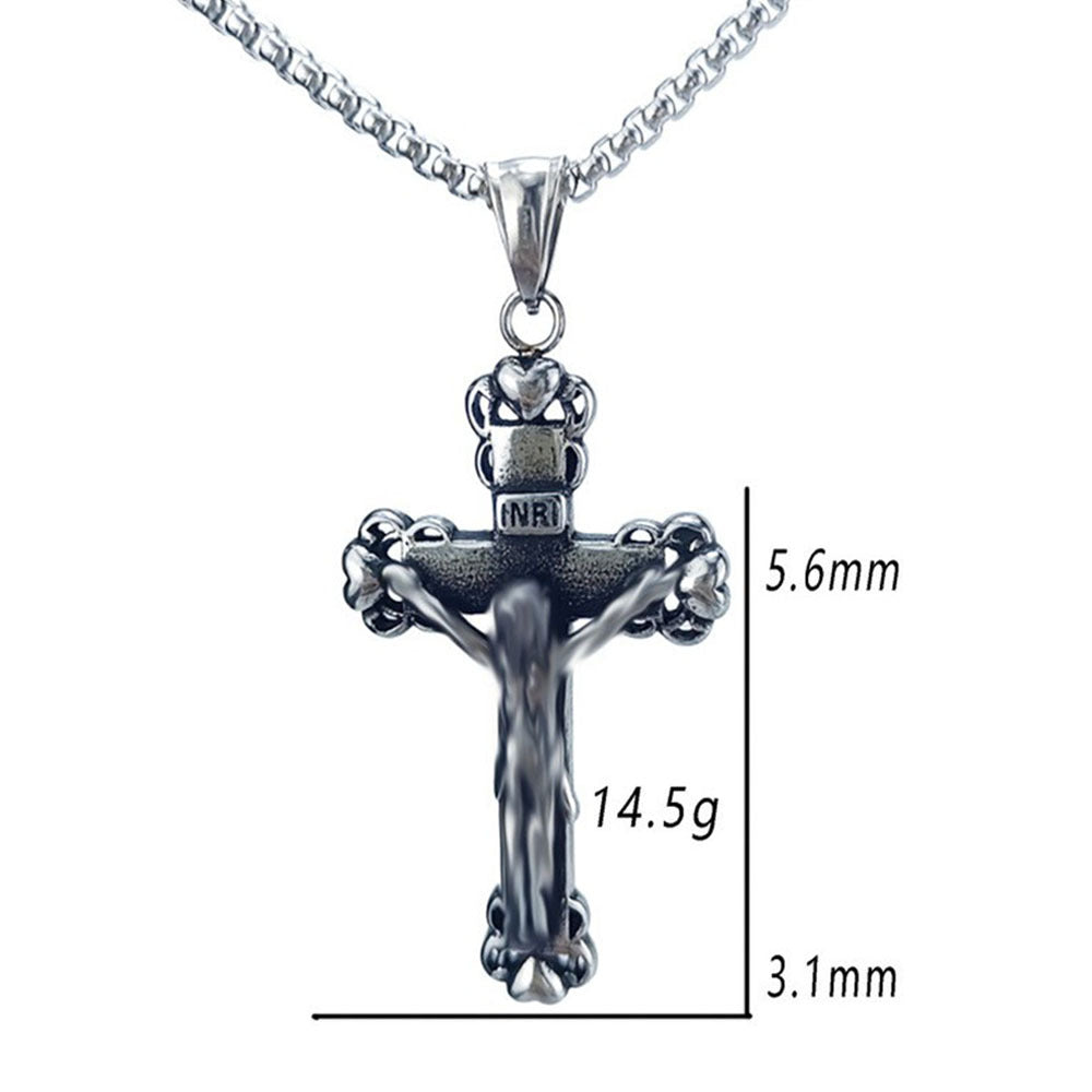 Vintage Style Geometric Pendant For Men, Made Of Durable 304 Stainless Steel