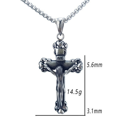 Vintage Style Geometric Pendant For Men, Made Of Durable 304 Stainless Steel
