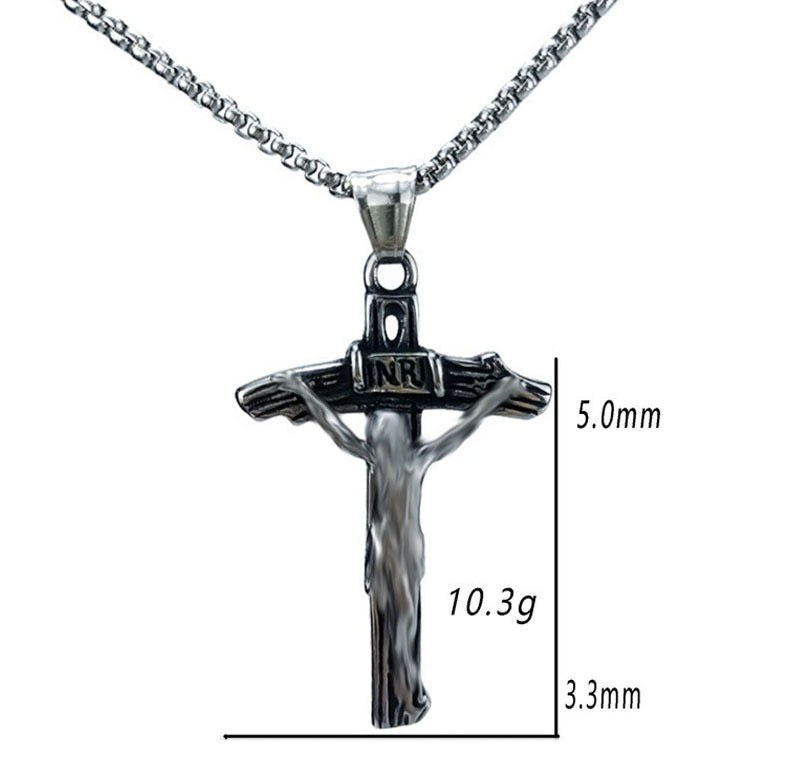 Vintage Style Geometric Pendant For Men, Made Of Durable 304 Stainless Steel