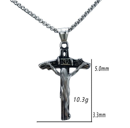 Vintage Style Geometric Pendant For Men, Made Of Durable 304 Stainless Steel