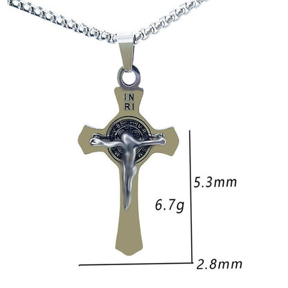 Vintage Style Geometric Pendant For Men, Made Of Durable 304 Stainless Steel