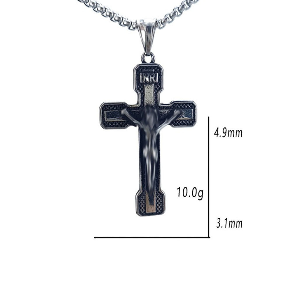 Vintage Style Geometric Pendant For Men, Made Of Durable 304 Stainless Steel
