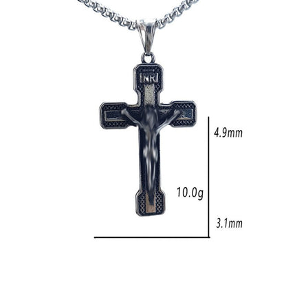 Vintage Style Geometric Pendant For Men, Made Of Durable 304 Stainless Steel