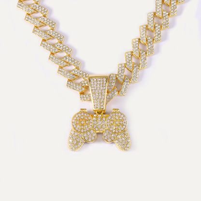 Hip-Hop Style Gamepad Pendant Made Of Zinc Alloy In Gold, Perfect For Summer Wear