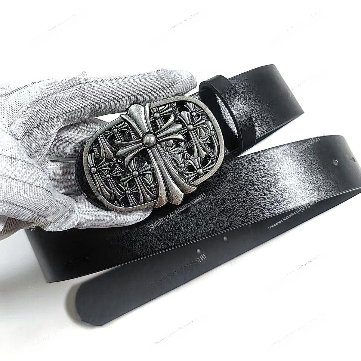 Hip-Hop Unisex PU Leather Cross Belt With Alloy Snap Buckle For Stylish Casual Wear