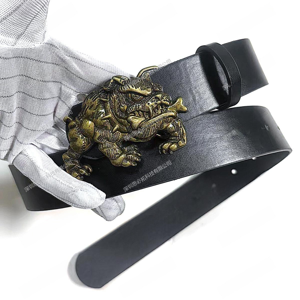Hip-Hop Unisex PU Leather Cross Belt With Alloy Snap Buckle For Stylish Casual Wear