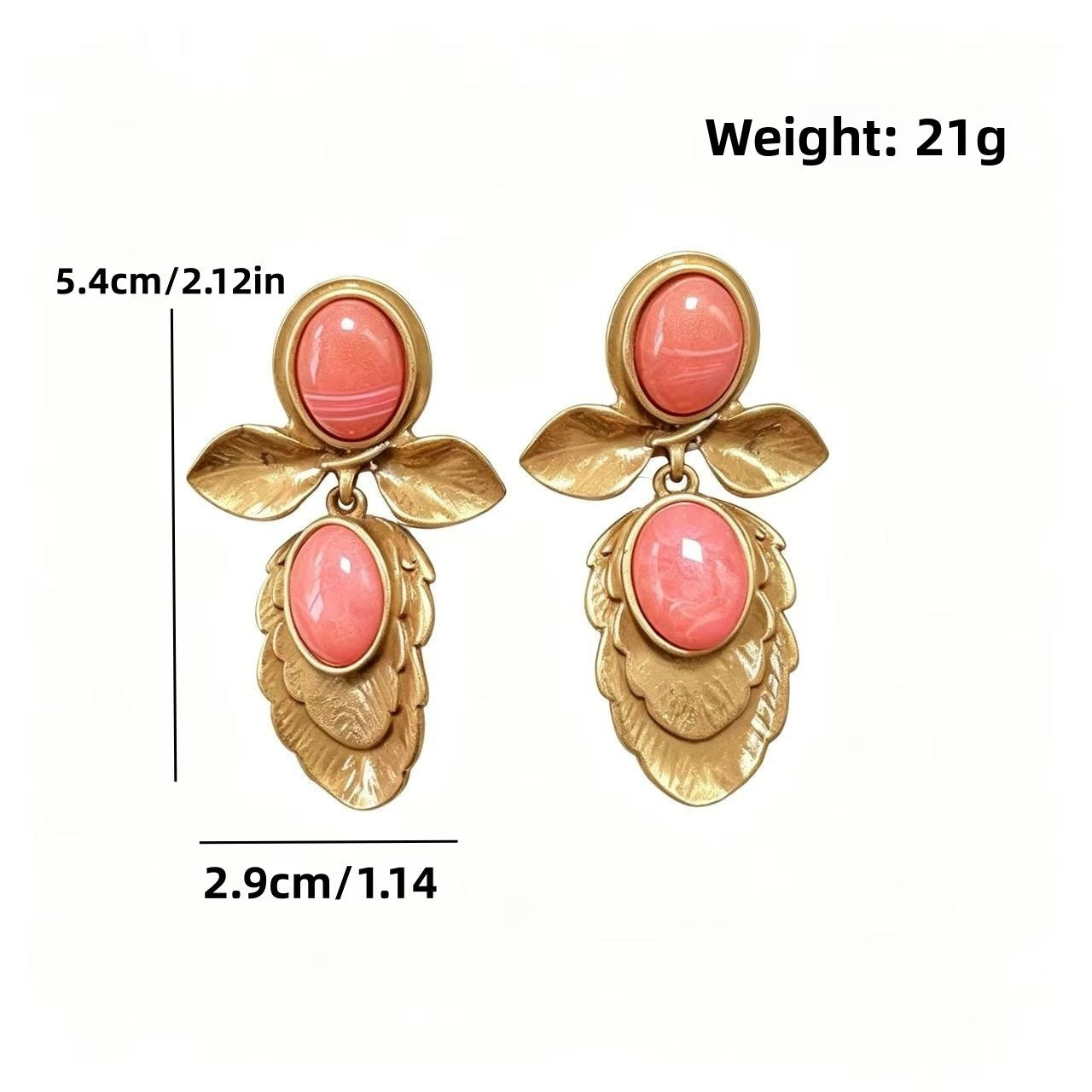 Petal Stud Earrings For Unisex Featuring Electroplated Alloy With 925 Sterling Silver Ear Pins In Silver