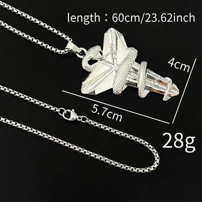 Hip-Hop Style Cross Pendant For Men, Zinc Alloy Material With Asymmetrical Craftsmanship