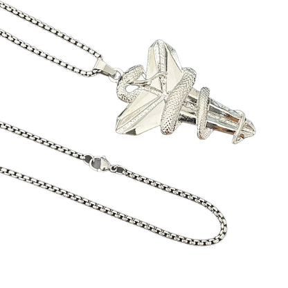 Hip-Hop Style Cross Pendant For Men, Zinc Alloy Material With Asymmetrical Craftsmanship