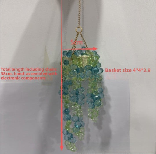Crystal Plastic Car Hanging Accessory For Automotive Interior Decoration