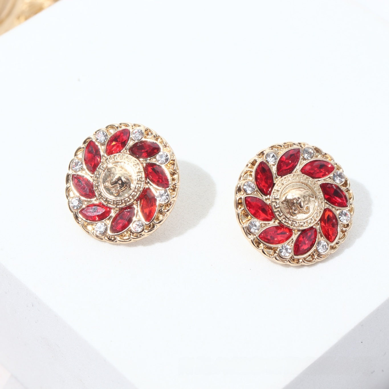 Stud Earrings For Women With Alloy And Rhinestones, Featuring 925 Sterling Silver Ear Pins