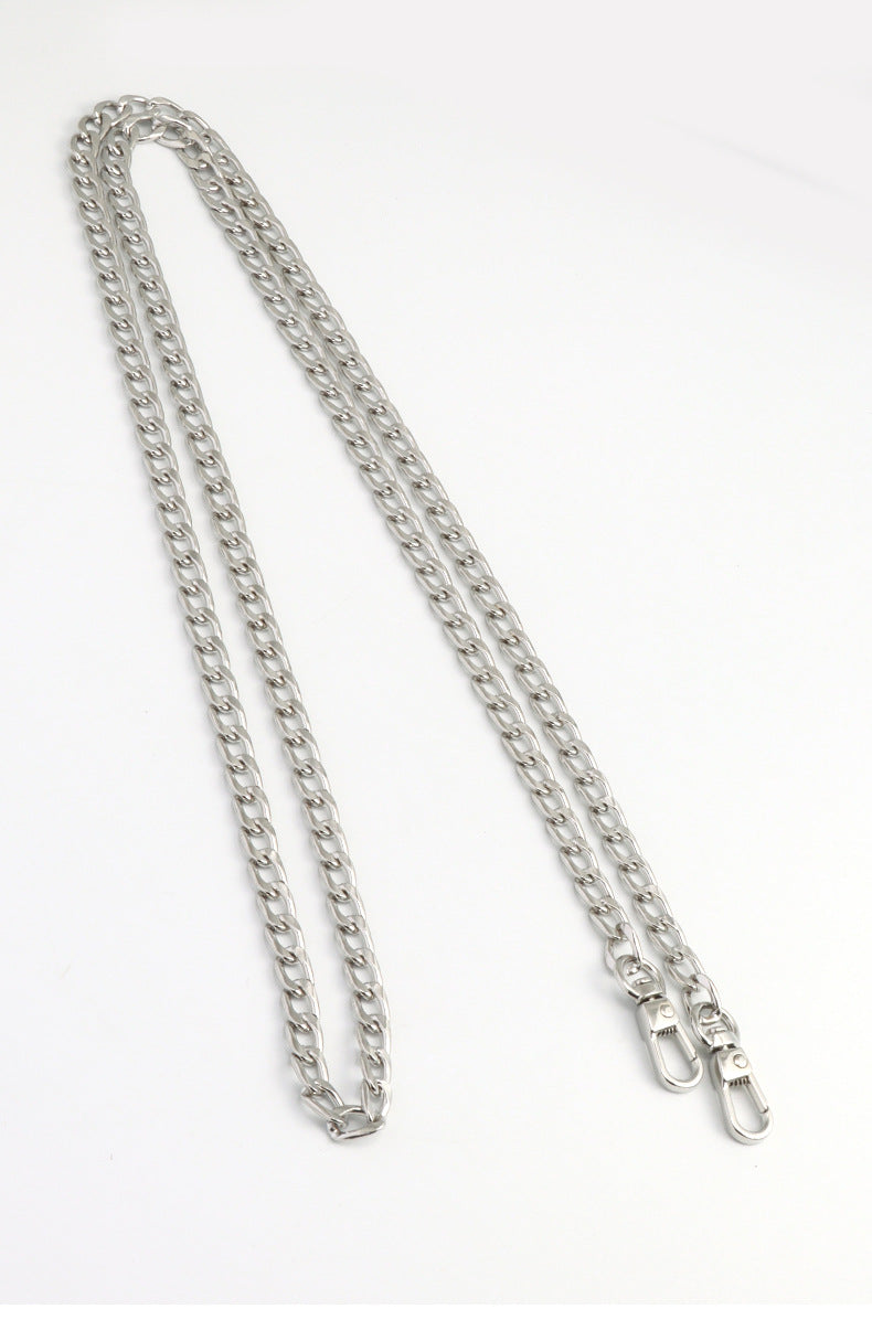 Solid Color Metal Bag Strap Accessory Featuring Durable Design For Stylish Bag Enhancement
