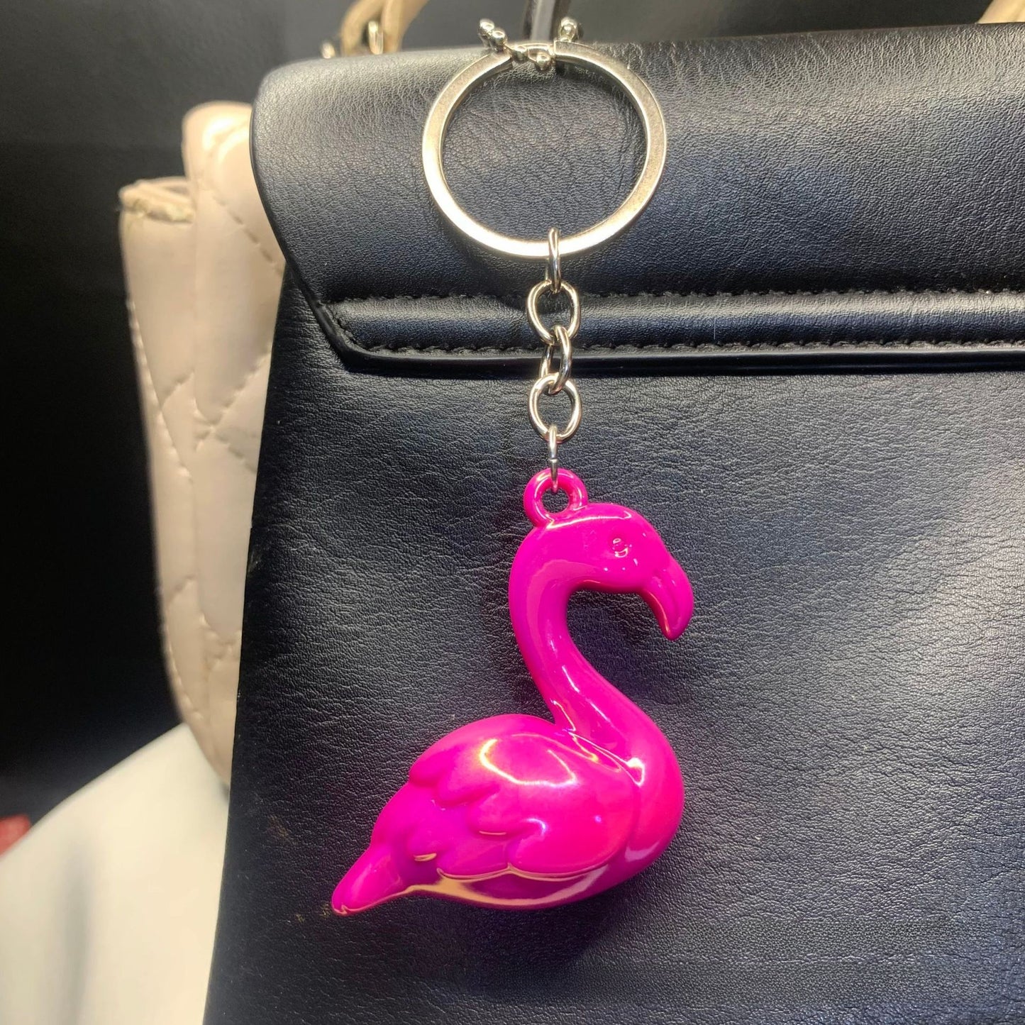 Flamingo Acrylic Key Chain In Transparent Color, Perfect Valentine's Day Gift Accessory