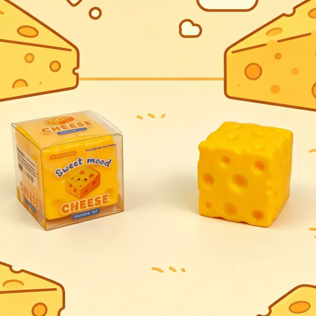 Square Squishy Toy Made Of TPR Material Featuring Novelty Style Slow Rebound For Stress Relief