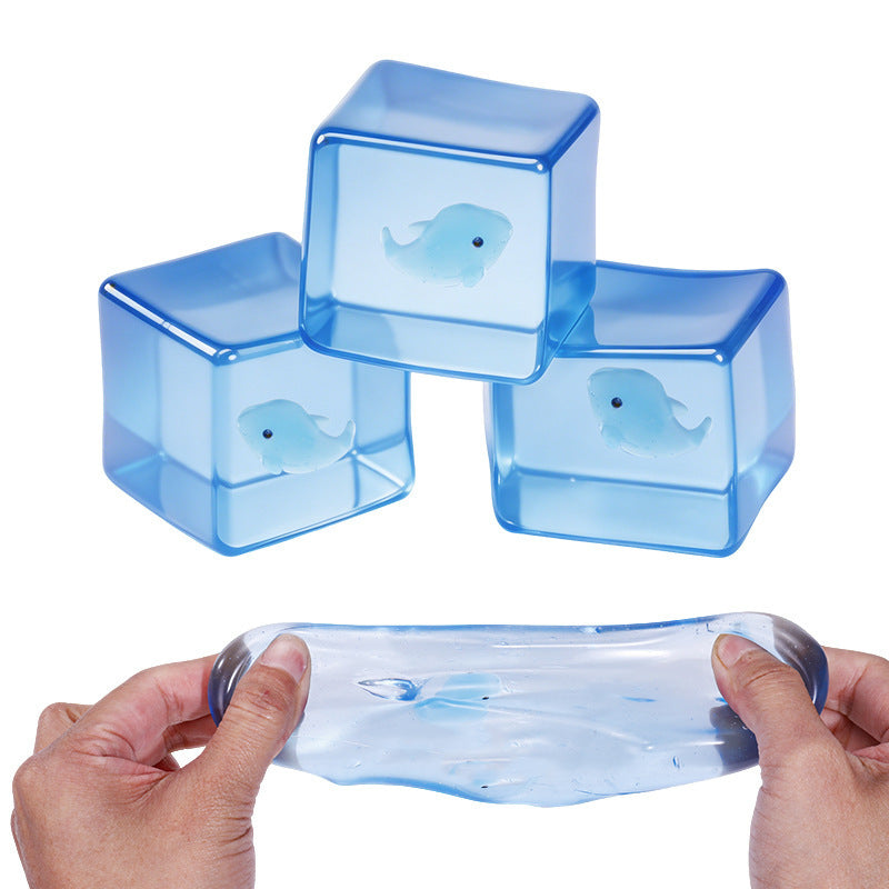 Whale Squishy Toy Made Of TPR Featuring Luminous Craft, Available In 12 Pieces For Stress Relief