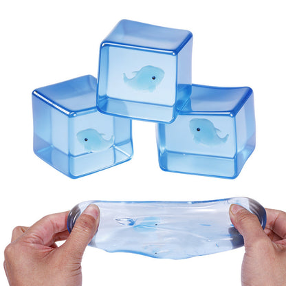 Whale Squishy Toy Made Of TPR Featuring Luminous Craft, Available In 12 Pieces For Stress Relief