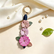 Three-dimensional Purple Flower Pendant