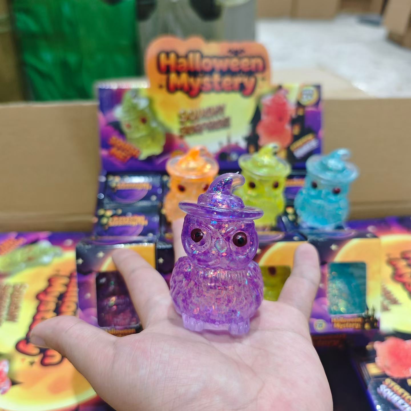 Halloween Owl Squishy Toy Made Of Soft TPR Material, Perfect For Stress Relief And Fun Play