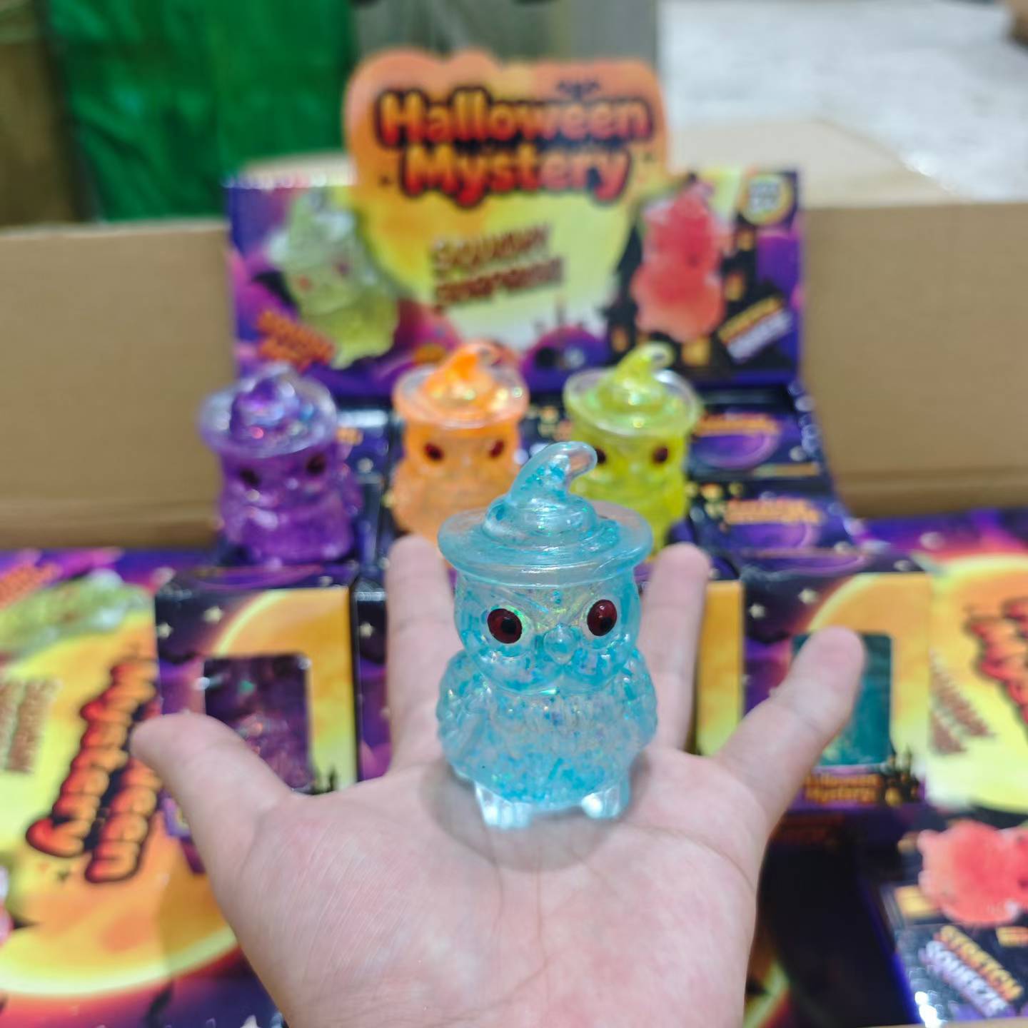 Halloween Owl Squishy Toy Made Of Soft TPR Material, Perfect For Stress Relief And Fun Play
