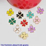 G1037 Random Mixed Color Four-Leaf Clover KC Gold