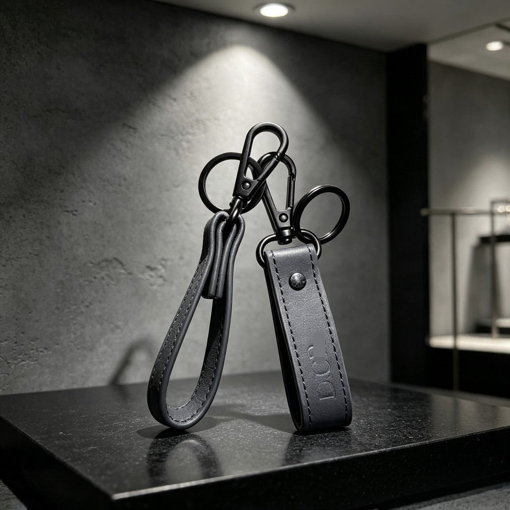 PU Leather Bag Charm Key Chain Accessory For Bags Featuring Durable Material And Stylish Design