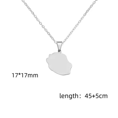 Coconut Tree Pendant Necklace In 304 Stainless Steel With 18K Real Gold Plated Cable Chain, Tropical Style Unisex Jewelry