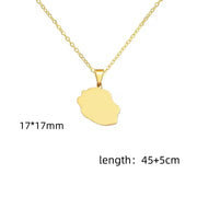 Gold Necklace - Reunion Island 1 (18K Real Gold Plating)