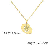 Gold Necklace - Reunion Island (18K Real Gold Plating)