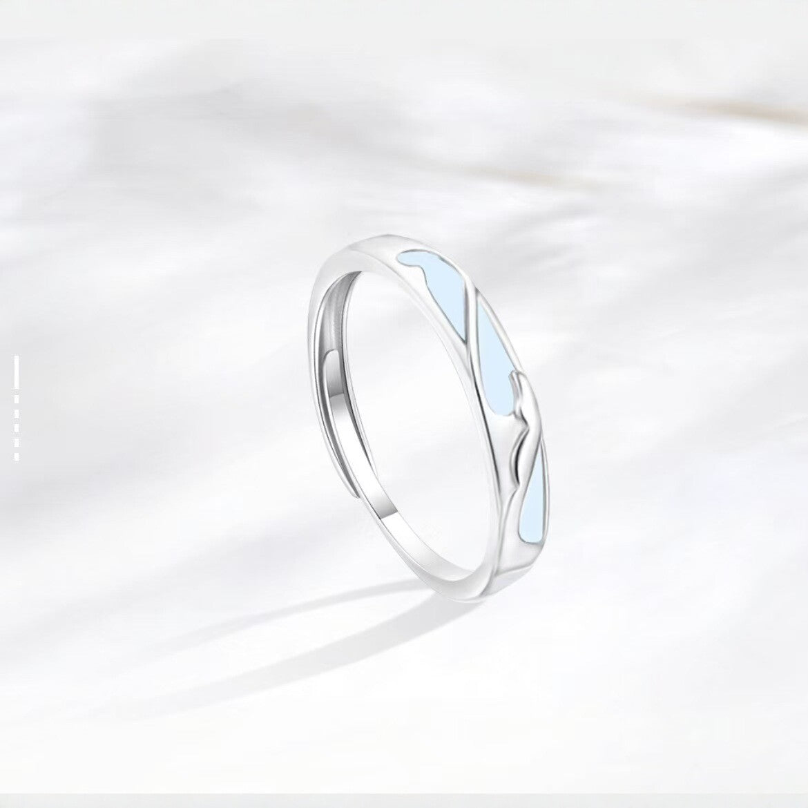 Butterfly Couple Rings In Copper Featuring Waterproof Non Tarnish Electroplated Craft With Sweet Style