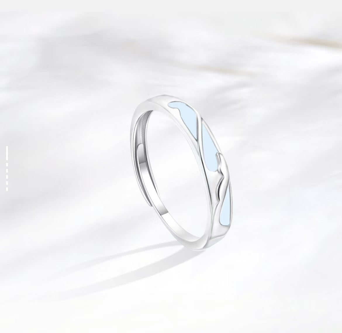 Butterfly Couple Rings In Copper Featuring Waterproof Non Tarnish Electroplated Craft With Sweet Style