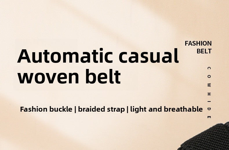 Square Tactical Belt In Cowboy Style For Men, Made Of Polyester With Braid Finish, Featuring Alloy Buckle