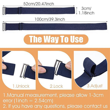 Women's Casual Elasticated Belt In Dyed Black With Zinc Alloy Buckle, Made Of Durable Polyester