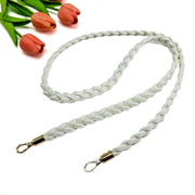 White PU Braided Wine Bottle Bag Strap 1.2m