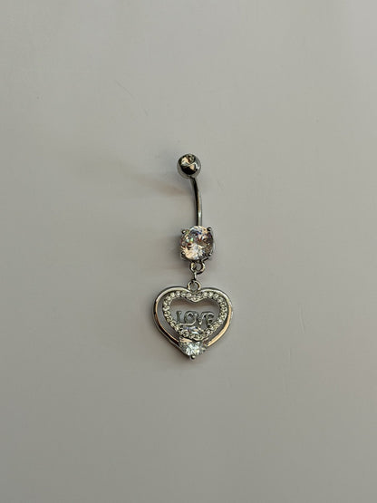 Heart Shape Metal Belly Ring In Gold For Women, Perfect Wedding Jewelry Accessory