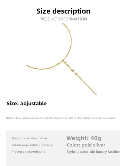 Round Tassel Choker Necklace For Women In Alloy With Rhinestone Pendant